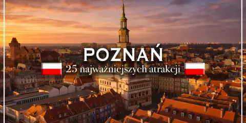 Poznań: 25 najpiękniejszych atrakcji na weekend. Widok na Stare Miasto o zachodzie słońca.